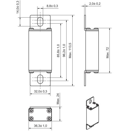 1000VDC fuse|Bussmann|25-500A