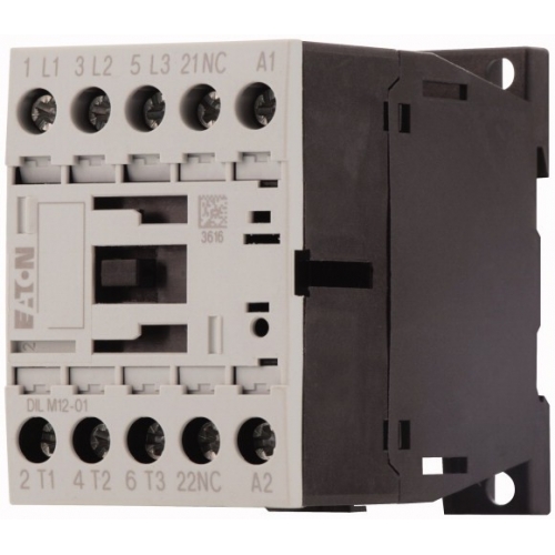 DILM12-01(48VDC) - Contactor, 3 pole, 380 V 400 V 5.5 kW, 1 NC, 48 V DC, DC operation, Screw terminals