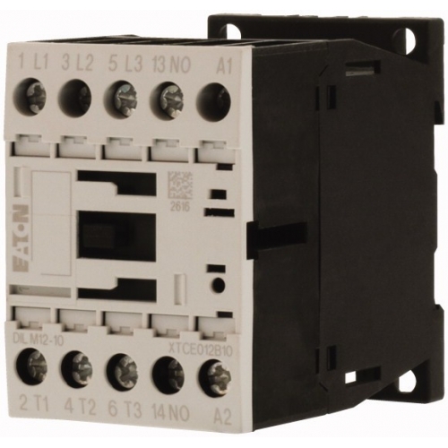 DILM12-10(24V60HZ) - Contactor, 3 pole, 380 V 400 V 5.5 kW, 1 N/O, 24 V 60 Hz, AC operation, Screw terminals