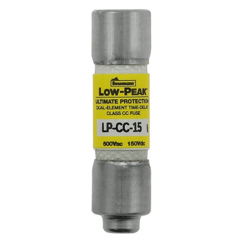 LP-CC-15  Bussmann Class cc Fuse Low Peak Time Delay