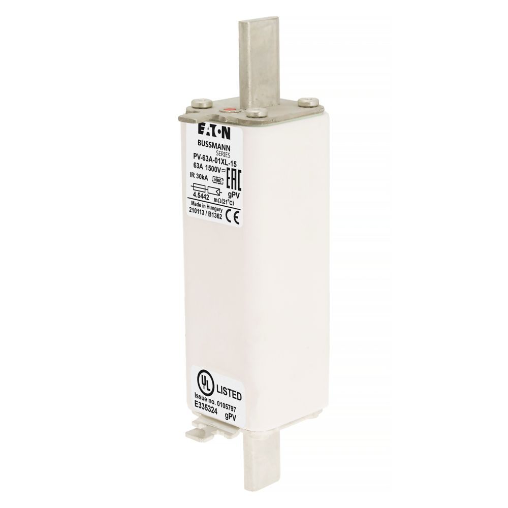 PV-63A-01XL-15 Bussmann 1500VDC photovoltaic fuses