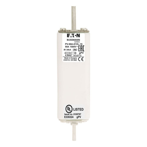 PV-50A-01XL-15 Bussmann 1500VDC photovoltaic fuses