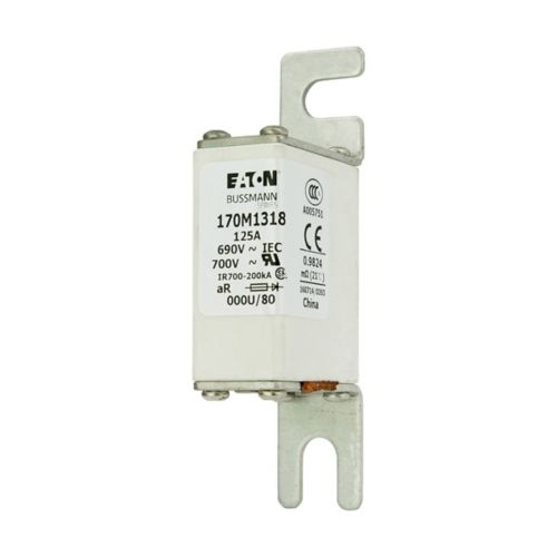 170M1318 Bussmann 690V 125A aR Fuse - DIN 43620