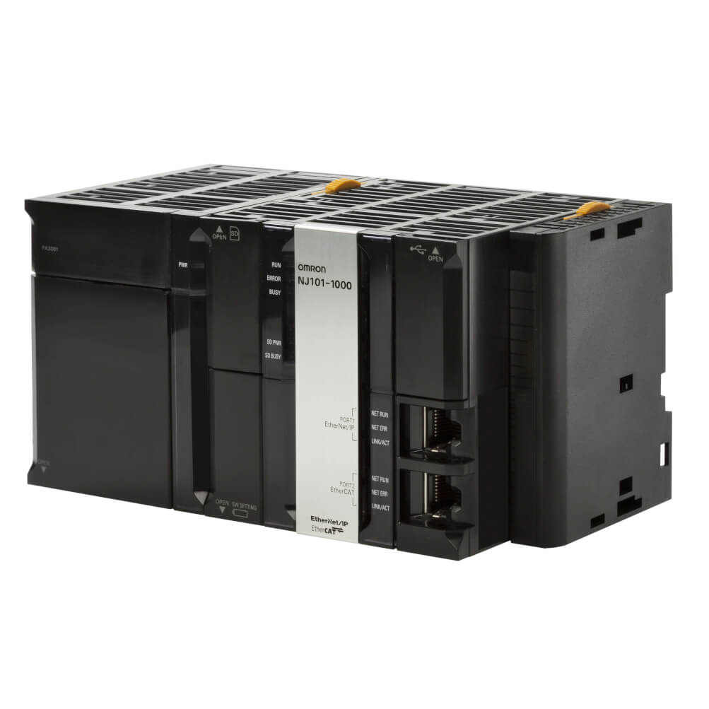NJ101-1000 PLC Controller - Basic Industrial Automation, Compact Design